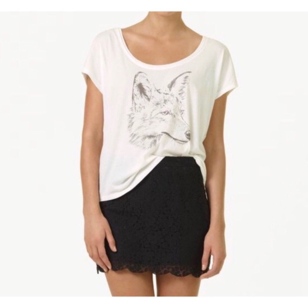Talula Artizia - Black Lace Mini Skirt size